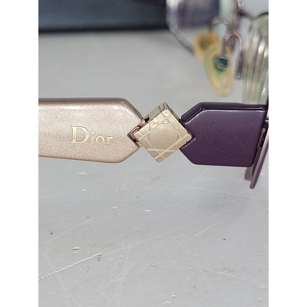 Christian Dior Violet Designer Eyeglasses Chic Italy Luxury Frames minimalist - Picture 14 of 15